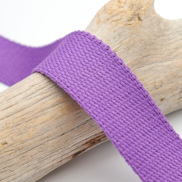 30mm Lilac Cotton Webbing - Maison Klem